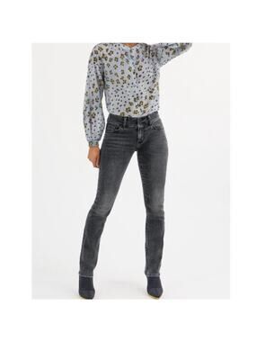 Cabi Style #4705 Slim Straight Black Jeans Cinch Straight Size 6